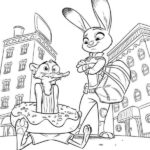 Zwierzogród kolorowanka - filmy-animowane.pl