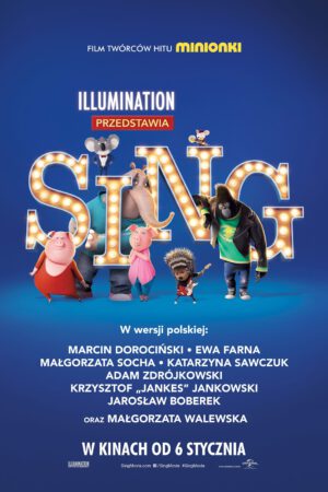 Sing plakat - filmy-animowane.pl