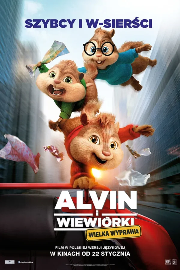 Alvin i wiewiórki: Wielka wyprawa plakat - filmy-animowane.pl