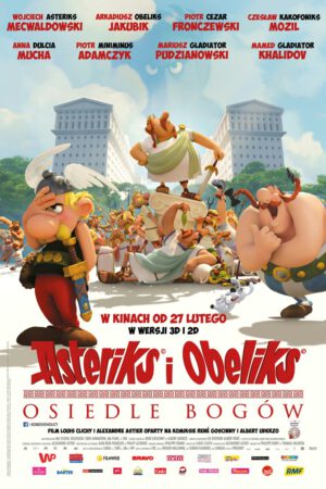 Asteriks i Obeliks Osiedle Bogów plakat - filmy-animowane.pl