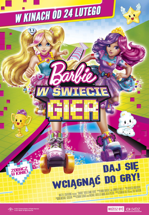 Barbie w świecie gier plakat - filmy-animowane.pl