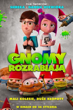 Gnomy rozrabiają plakat - filmy-animowane.pl
