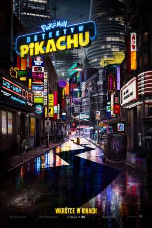 Pokémon detektyw Pikachu plakat - filmy-animowane.pl