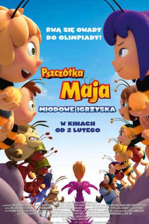 Pszczółka Maja Miodowe igrzyska plakat - filmy-animowane.pl