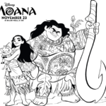 Vaiana Skarb oceanu kolorowanka - filmy-animowane.pl