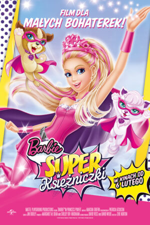 Barbie Super księżniczki plakat - filmy-animowane.pl