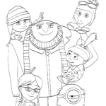 Gru Dru i Minionki kolorowanka - filmy-animowane.pl
