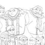 Gru Dru i Minionki kolorowanka - filmy-animowane.pl