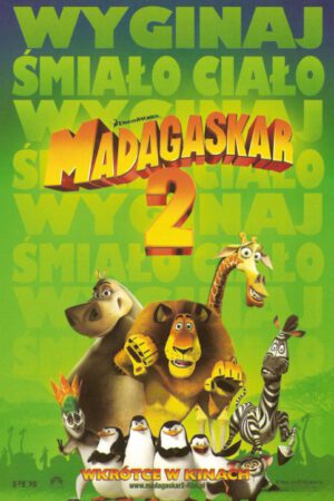 Madagaskar 2 plakat - filmy-animowane.pl