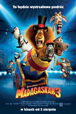 Madagaskar 3 plakat - filmy-animowane.pl