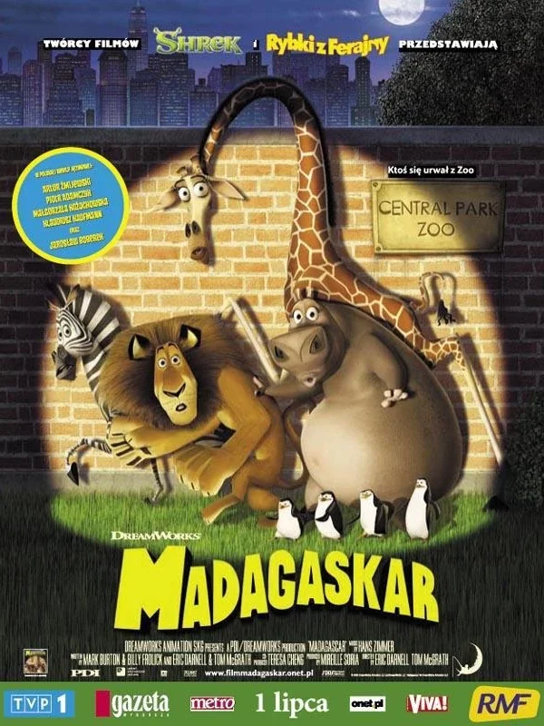 Madagaskar plakat - filmy-animowane.pl