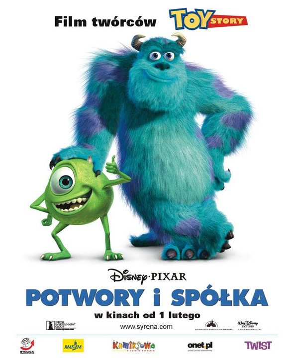 Potwory i spółka plakat - filmy-animowane.pl