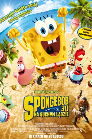 Spongebob na suchym lądzie plakat - filmy-animowane.pl