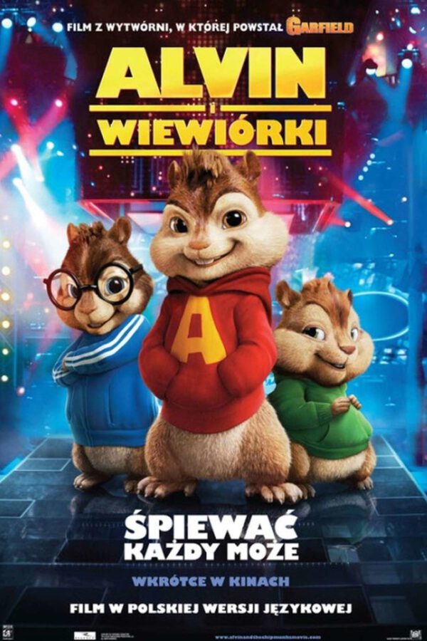 Alvin i wiewiórki plakat - filmy-animowane.pl