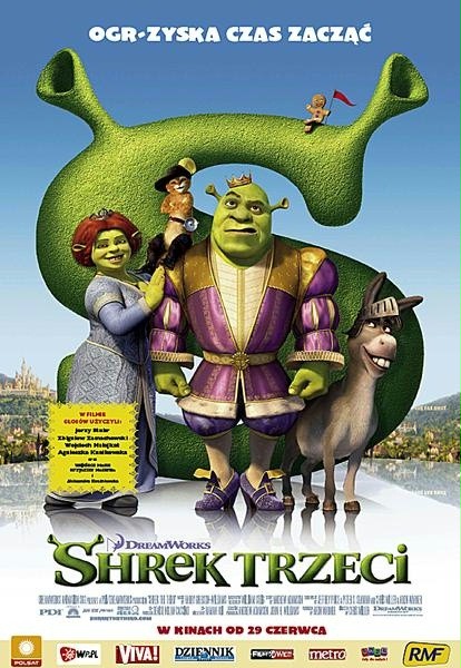 Shrek Trzeci plakat - filmy-animowane.pl