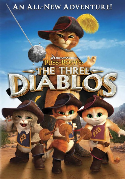 Puss in boots the three diablos poster - filmy-animowane.pl