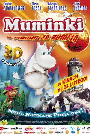 Muminki w pogoni za kometą plakat - filmy-animowane.pl