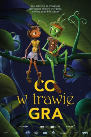 Co w trawie gra plakat - filmy-animowane.pl