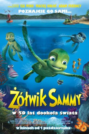 Żółwik Sammy w 50 dni ddokoła świata plakat - filmy-animowane.pl