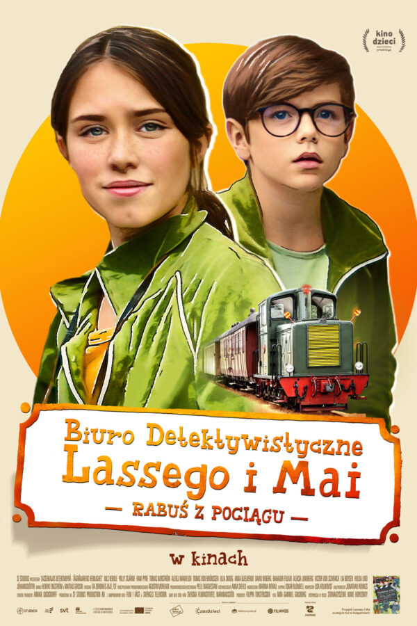 Biuro Detektywistyczne Lassego i Mai Rabuś z pociągu plakat - filmy-animowane.pl