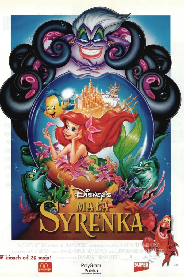 Mała syrenka plakat - filmy-animowane.pl