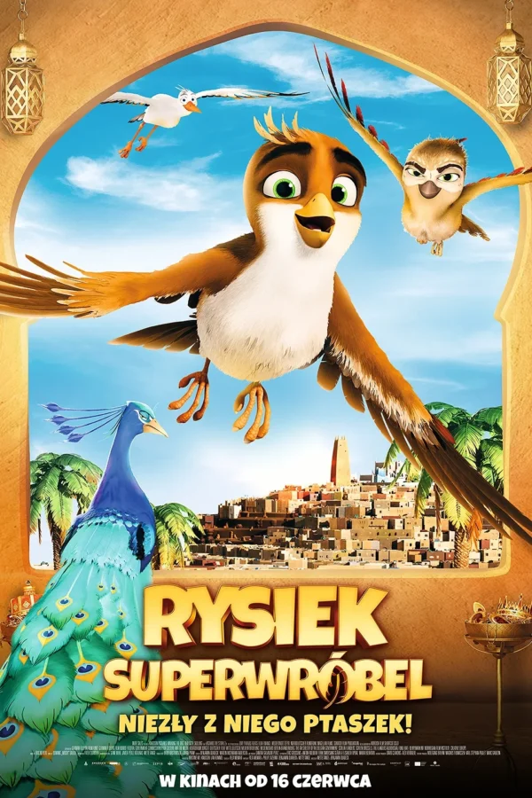 Rysiek superwróbel plakat - filmy-animowane.pl